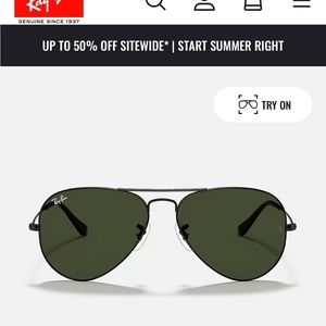 Ray-Bans Aviator Black Classic